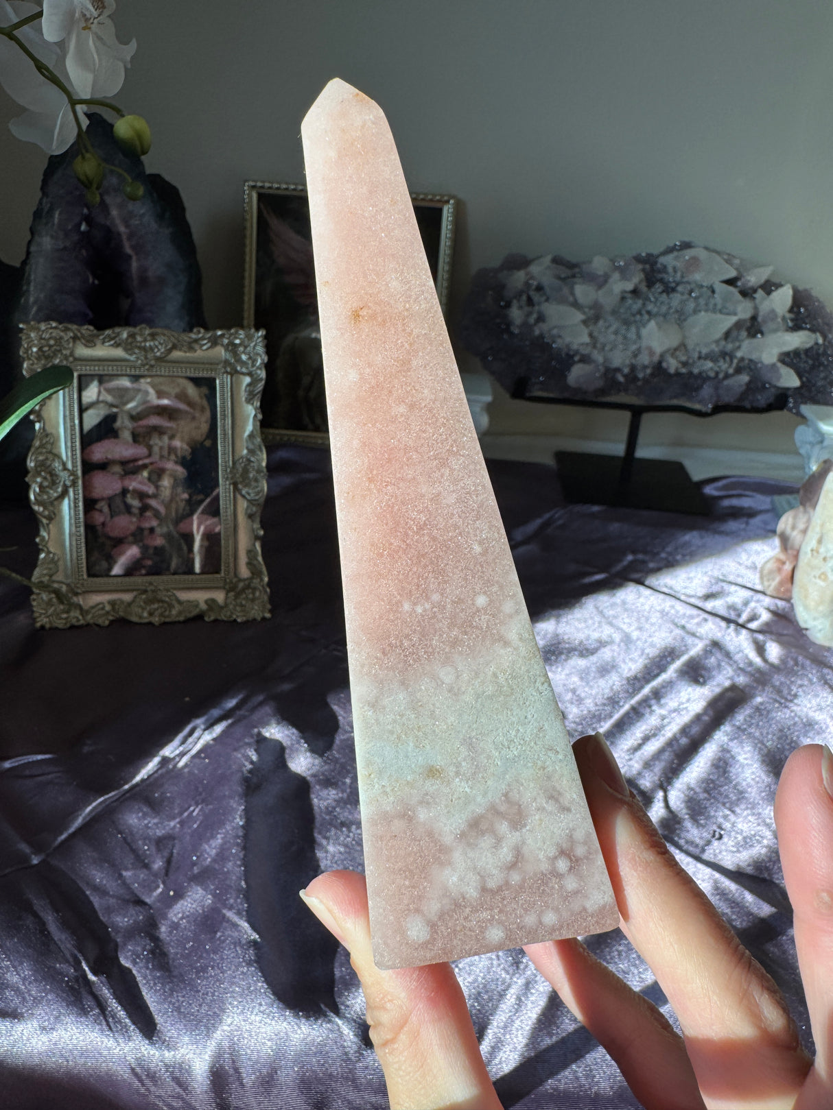 Pink Amethyst Obelisk