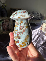 Druzy Sea Jasper Mushroom