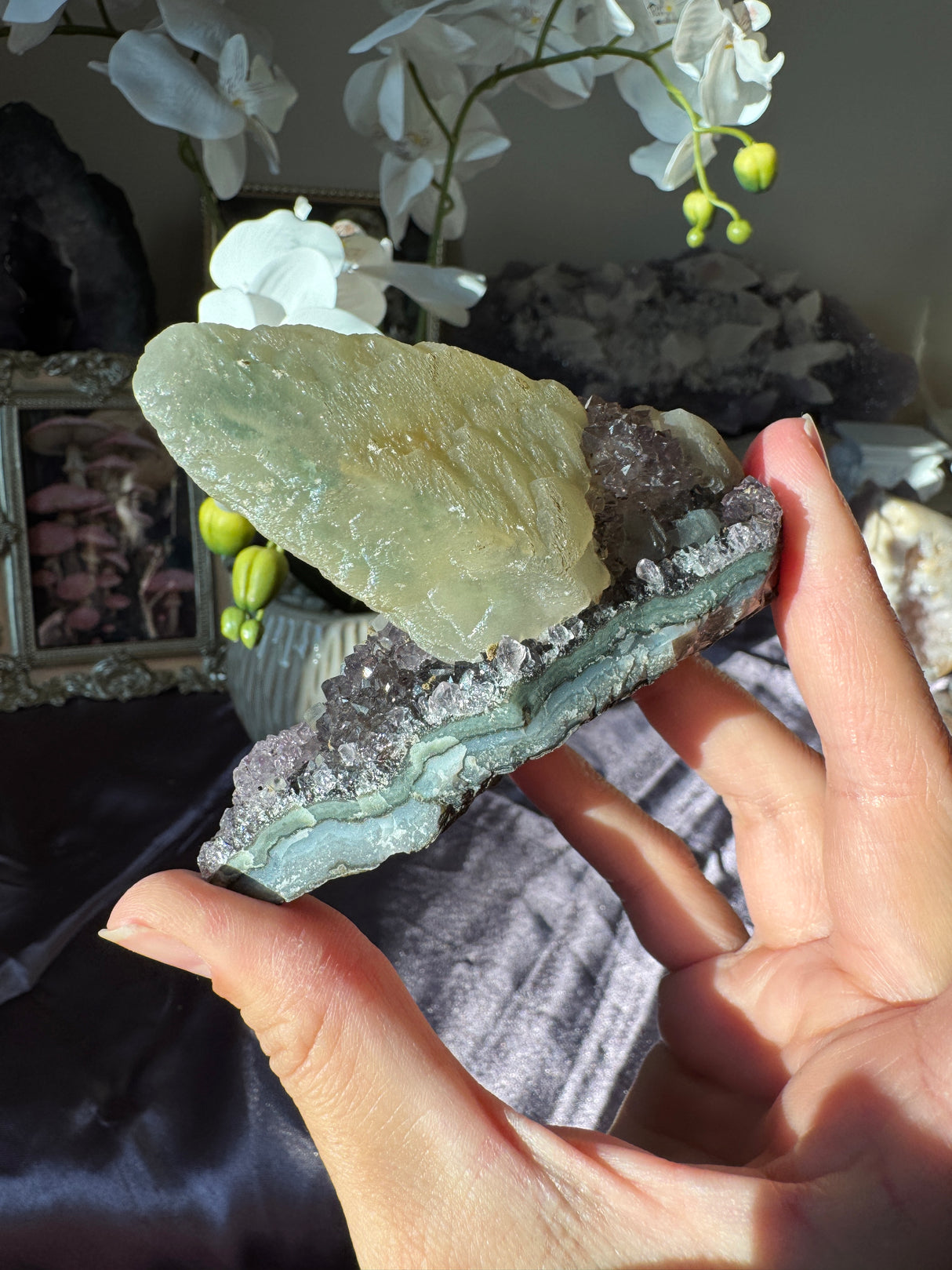 Amethyst Calcite Free Form