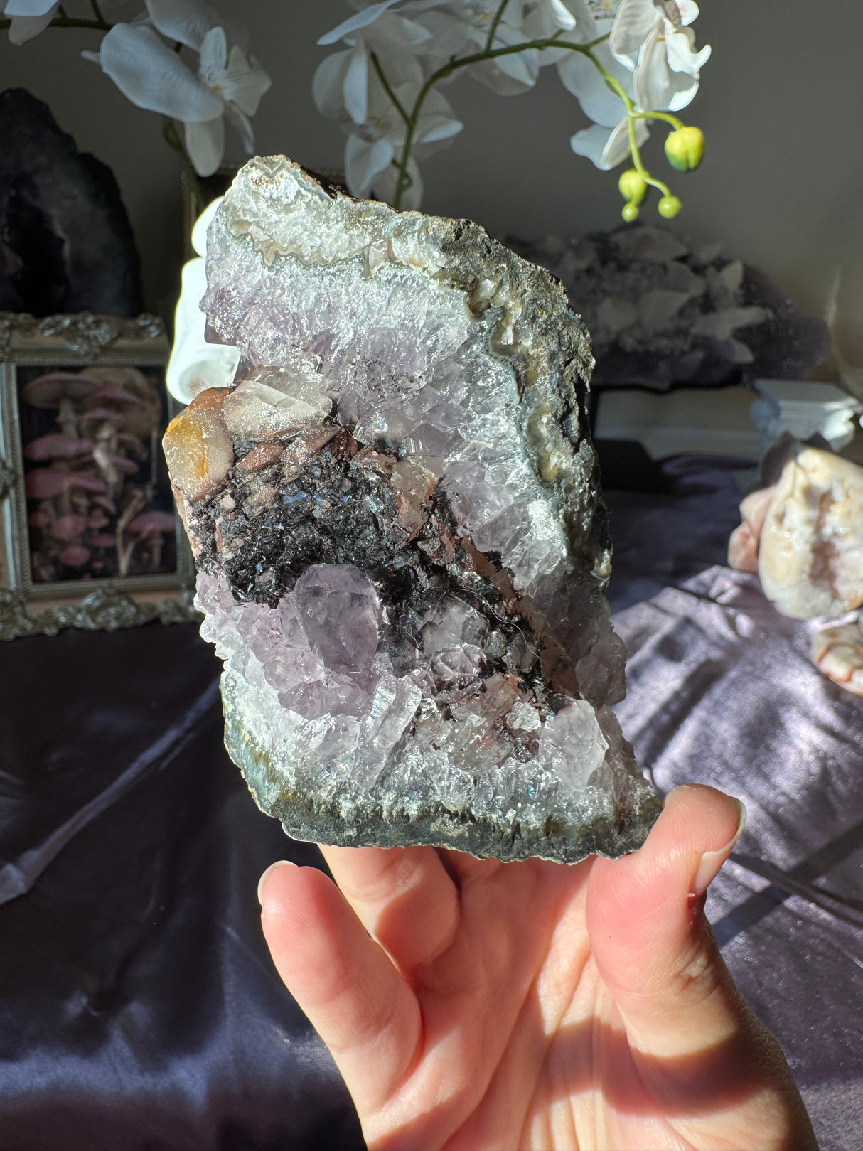 Amethyst Calcite Free Form