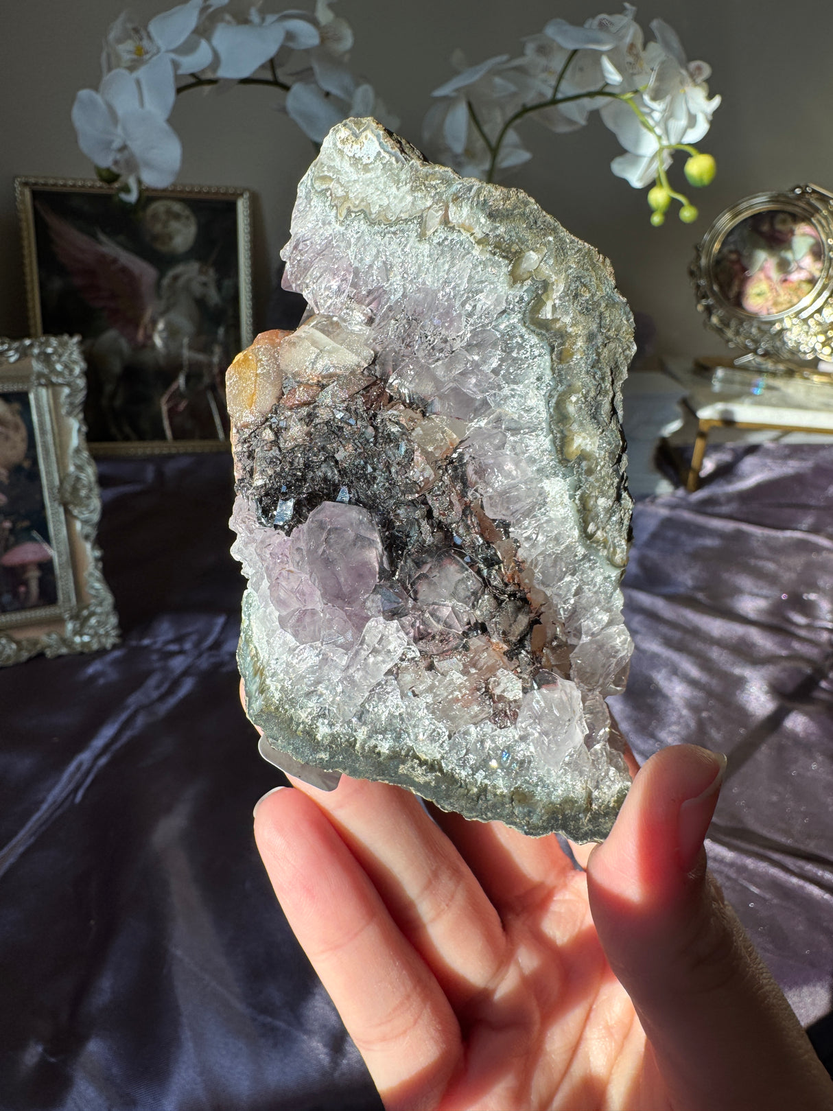 Amethyst Calcite Free Form