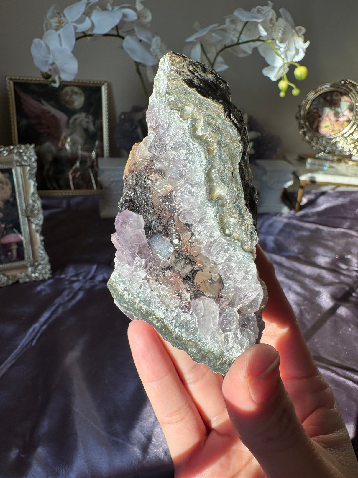 Amethyst Calcite Free Form
