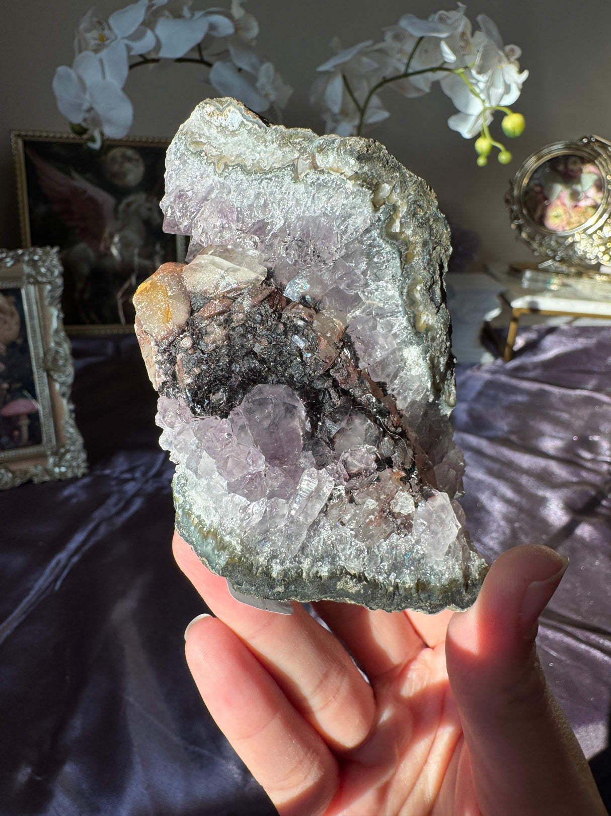 Amethyst Calcite Free Form