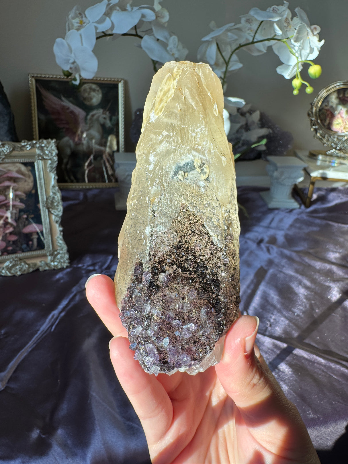 Amethyst Calcite Free Form