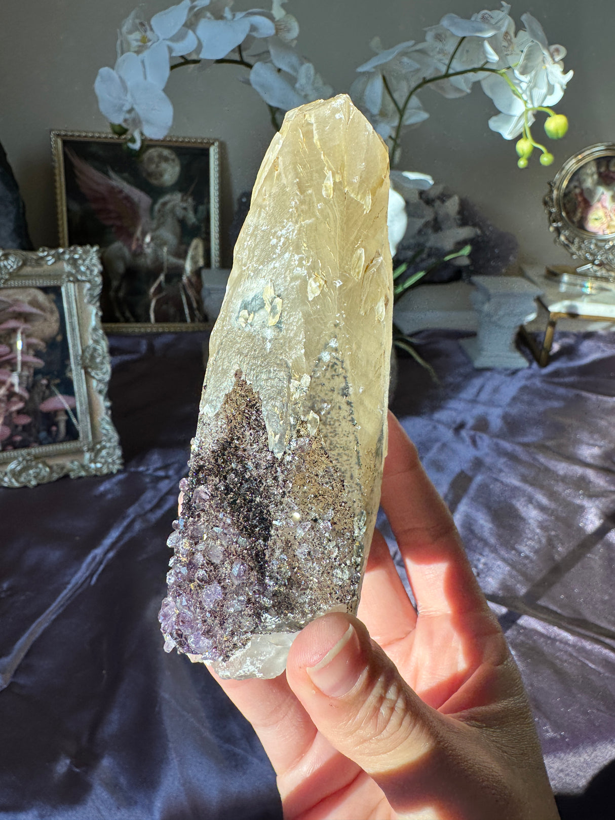 Amethyst Calcite Free Form