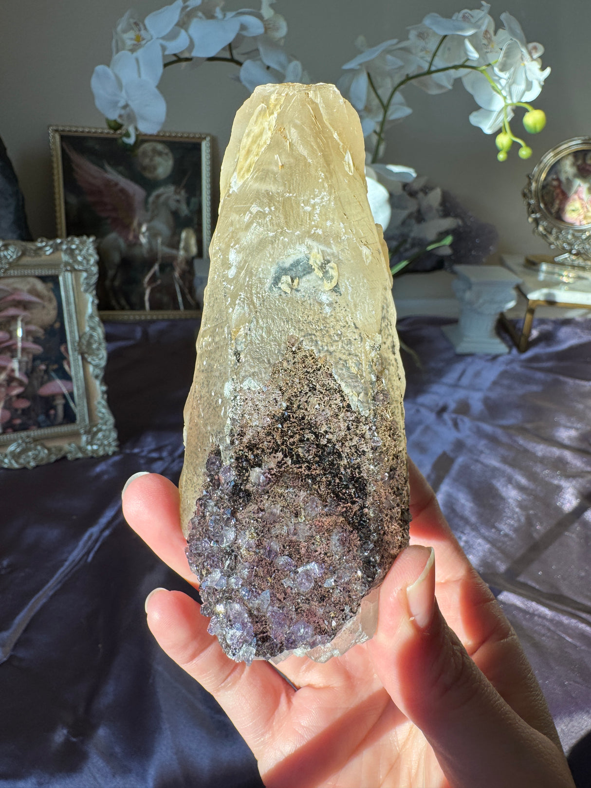 Amethyst Calcite Free Form