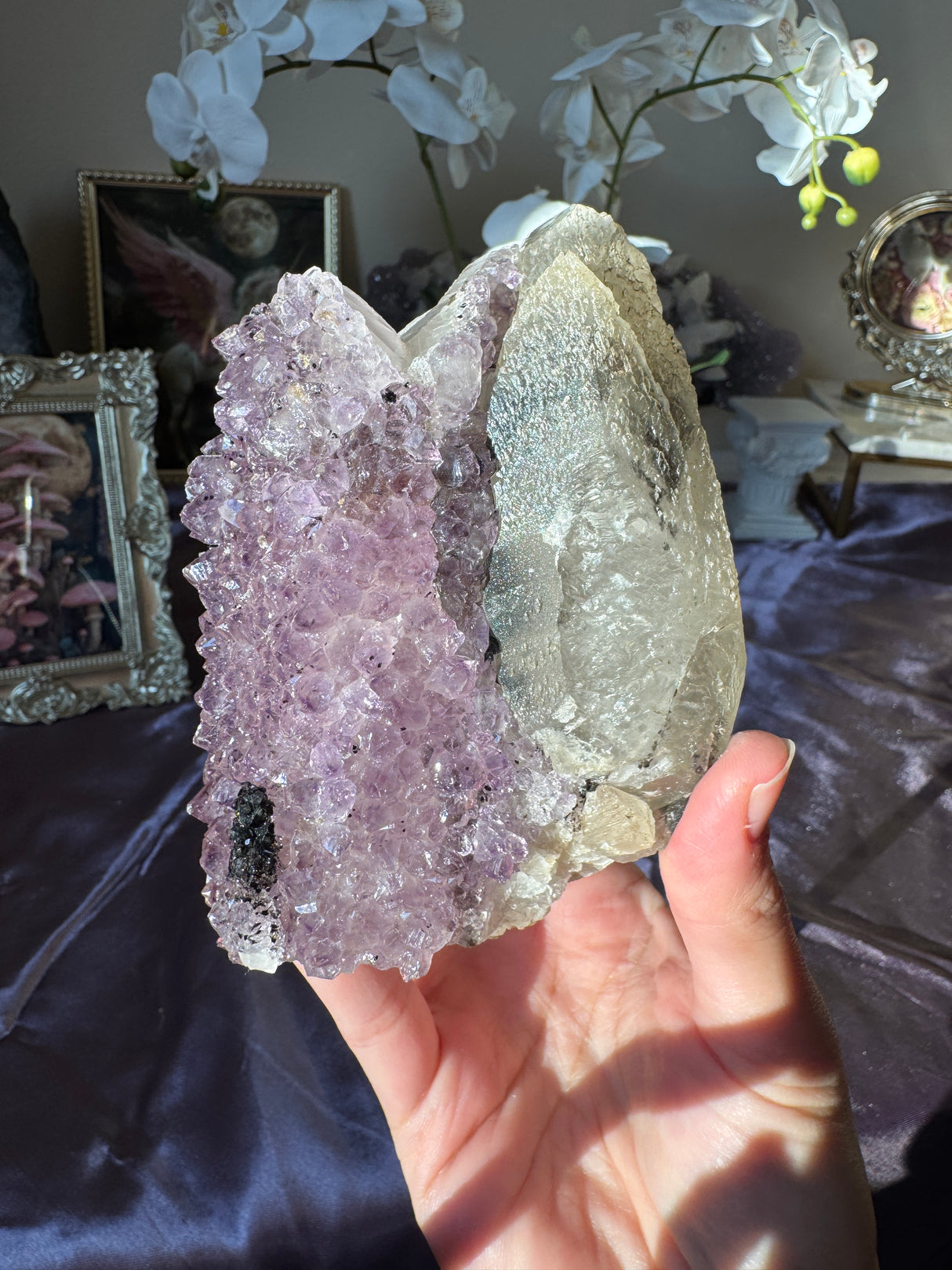 Amethyst Calcite Free Form