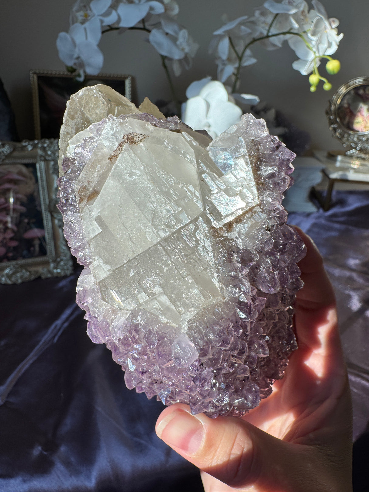 Amethyst Calcite Free Form
