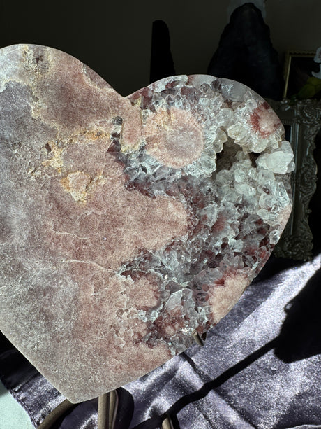 Pink Amethyst Heart