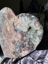 Pink Amethyst Heart