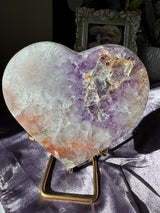 Pink Amethyst Heart