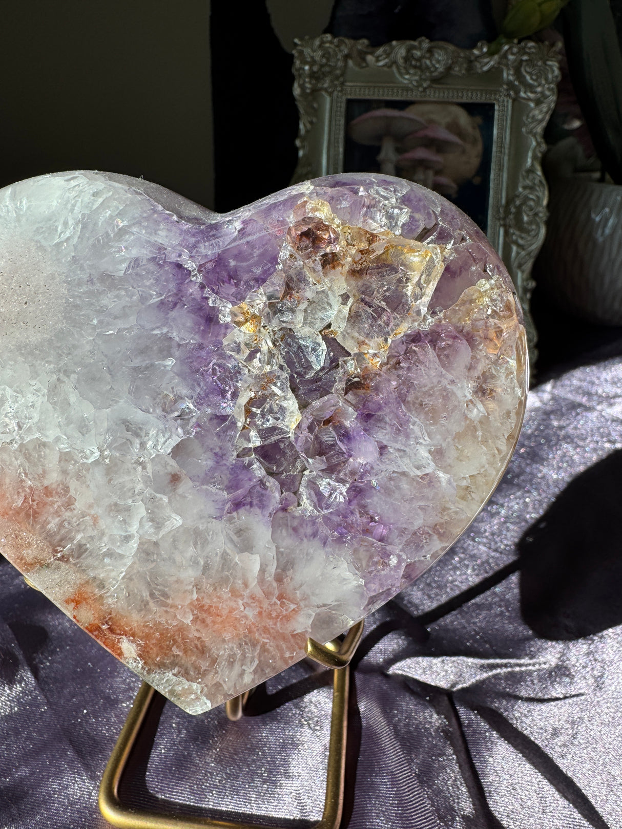 Pink Amethyst Heart