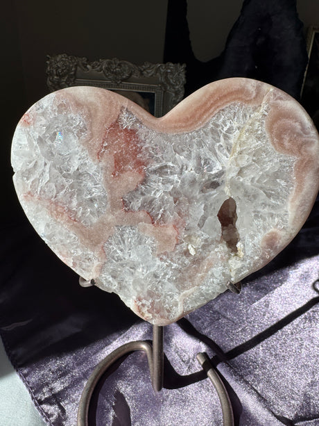 Pink Amethyst Heart