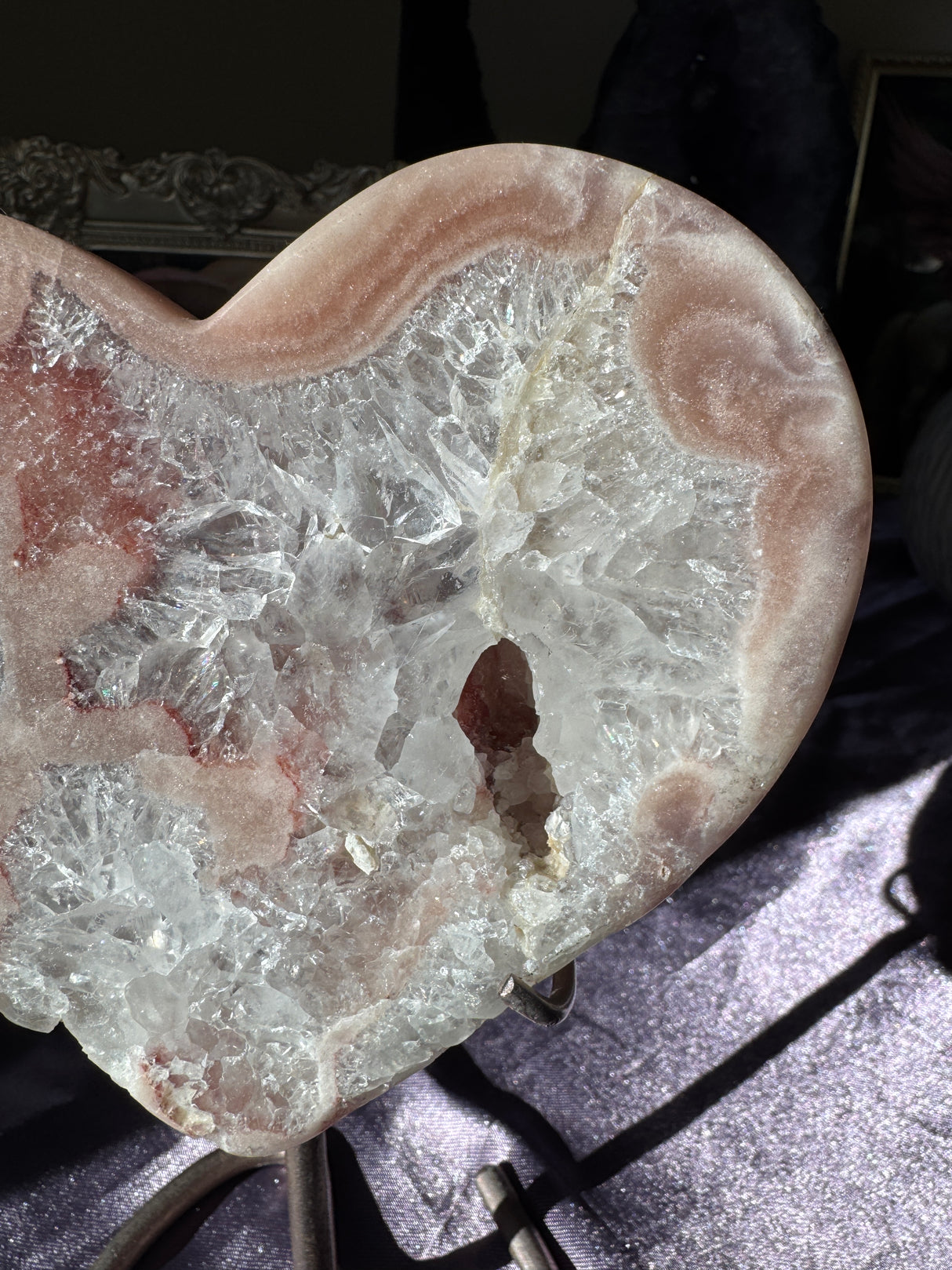 Pink Amethyst Heart