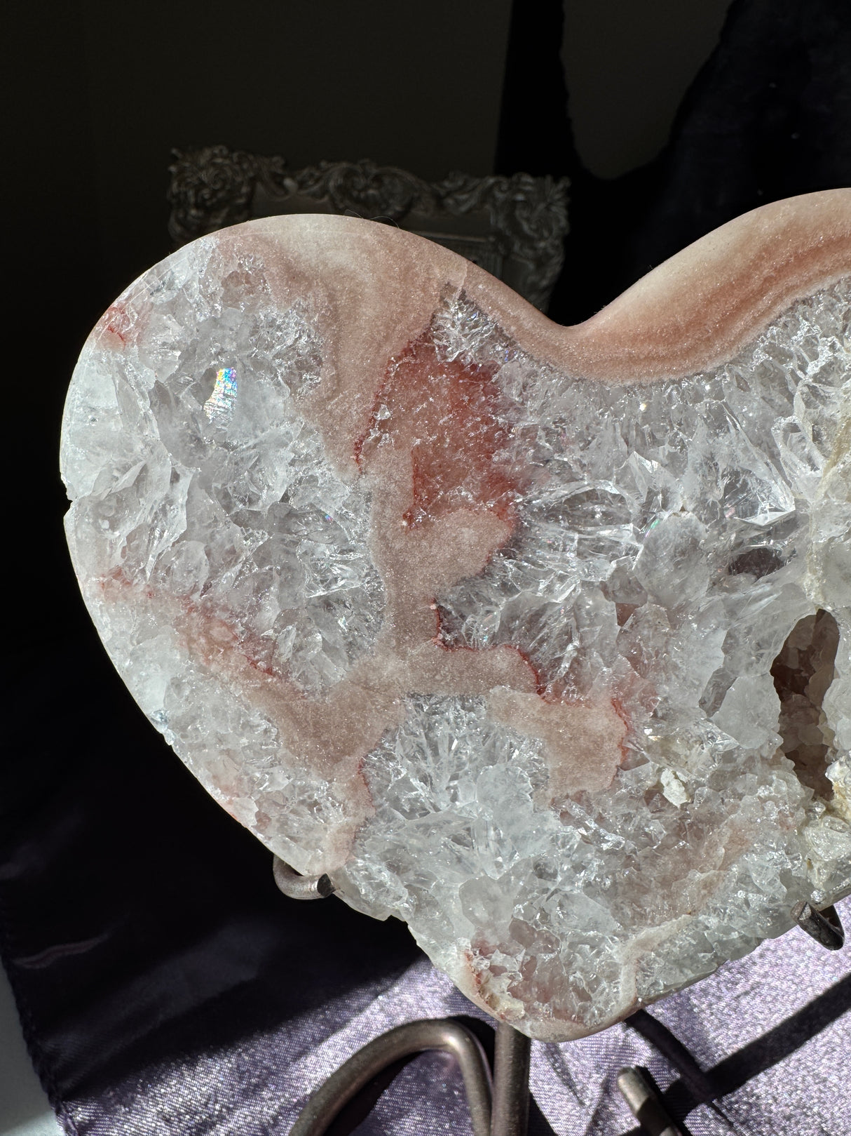Pink Amethyst Heart