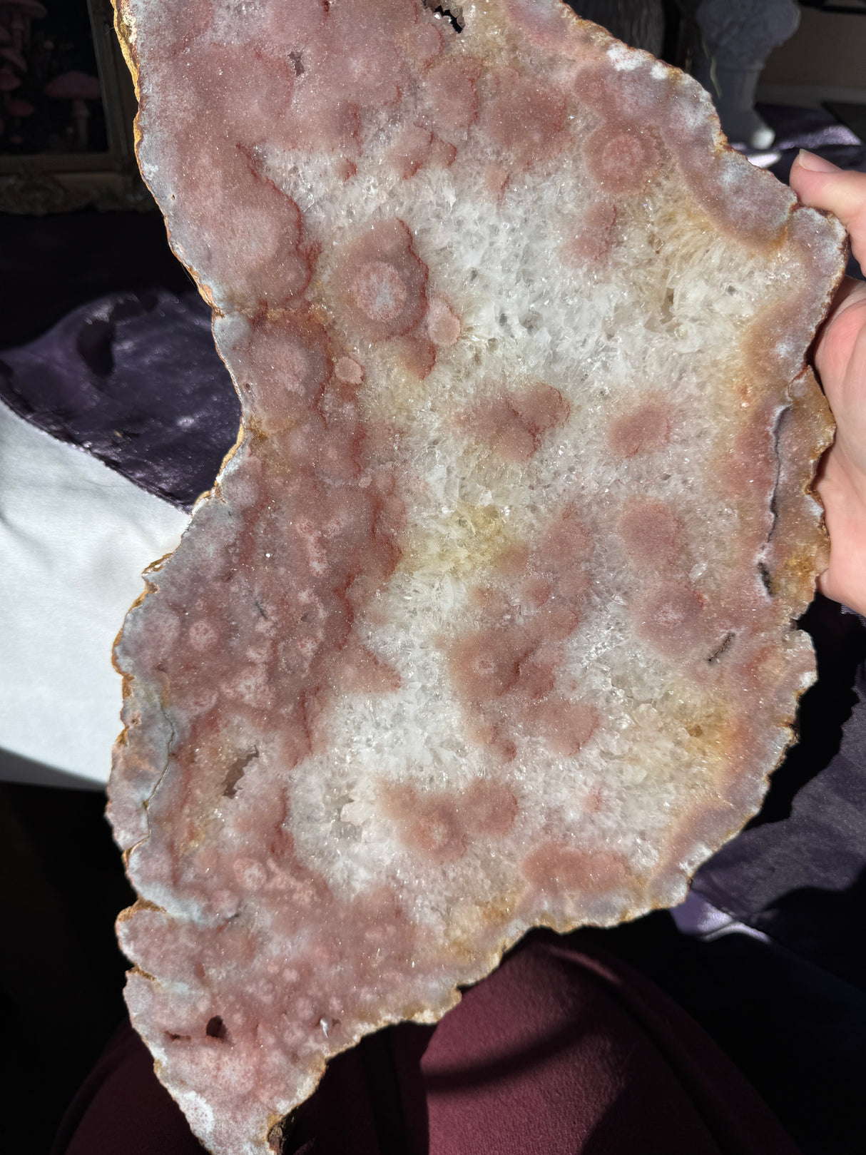 Large Pink Amethyst Slab