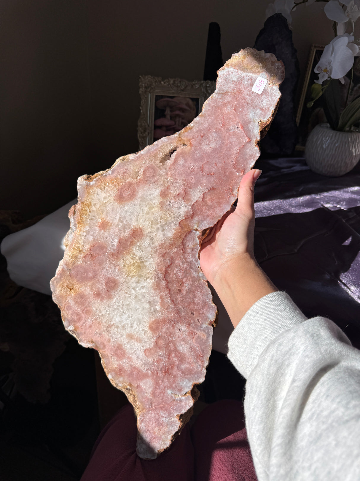 Large Pink Amethyst Slab