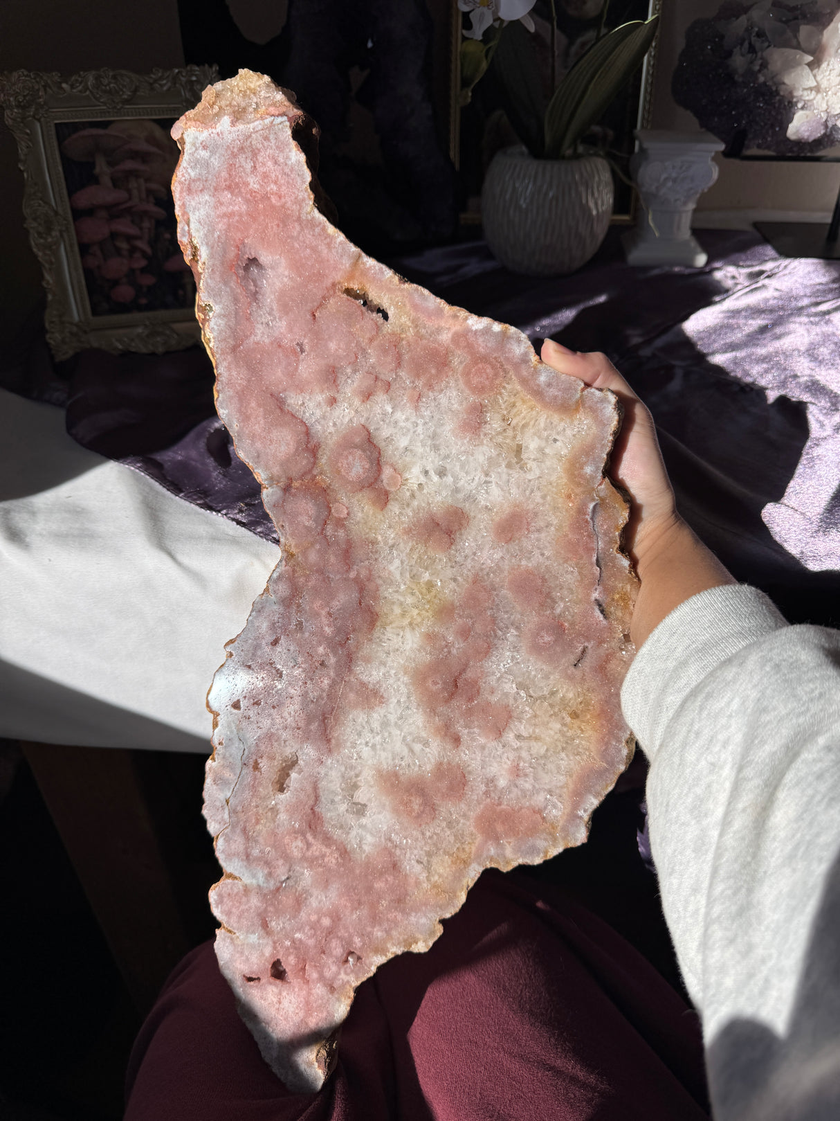Large Pink Amethyst Slab