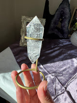 Clear Quartz Vogel (rainbow)