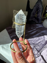 Clear Quartz Vogel (rainbow)