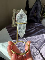 Clear Quartz Vogel (rainbow)