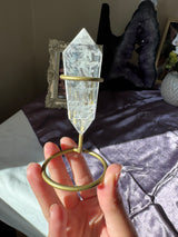 Clear Quartz Vogel (rainbow)