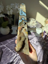 Druzy Agate Obelisk