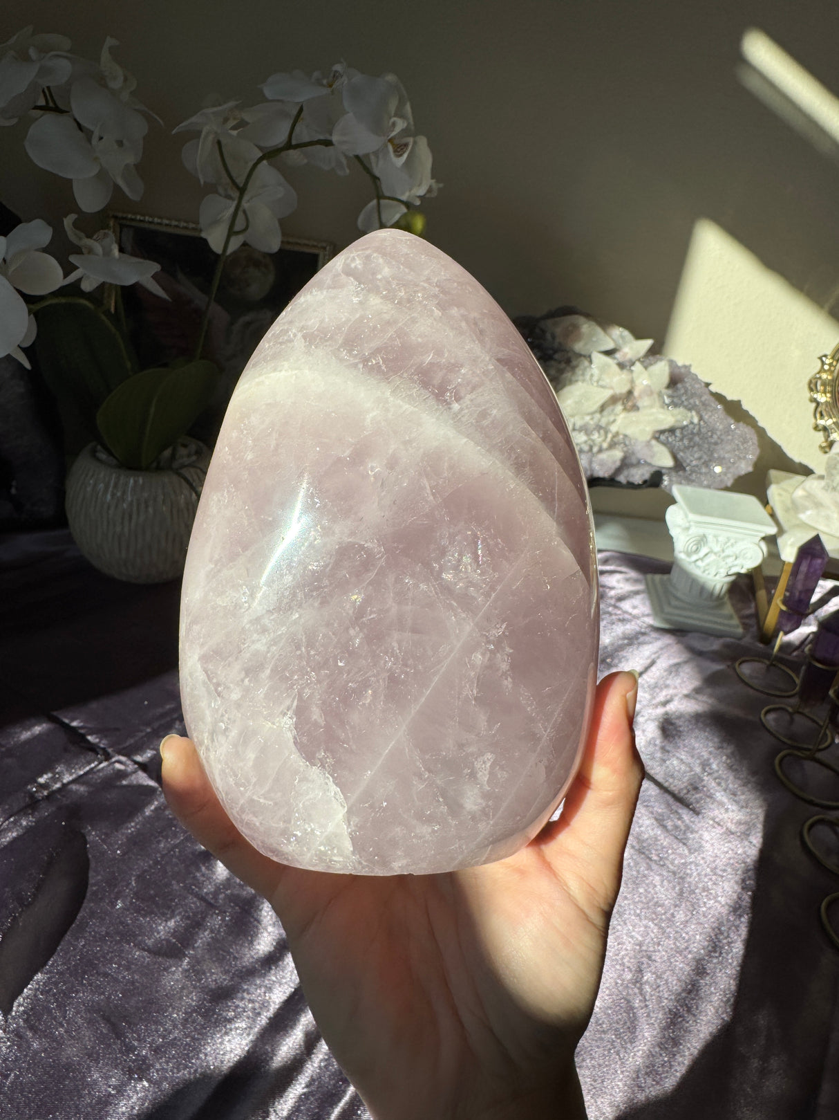 Lavender Rose Quartz Free Form