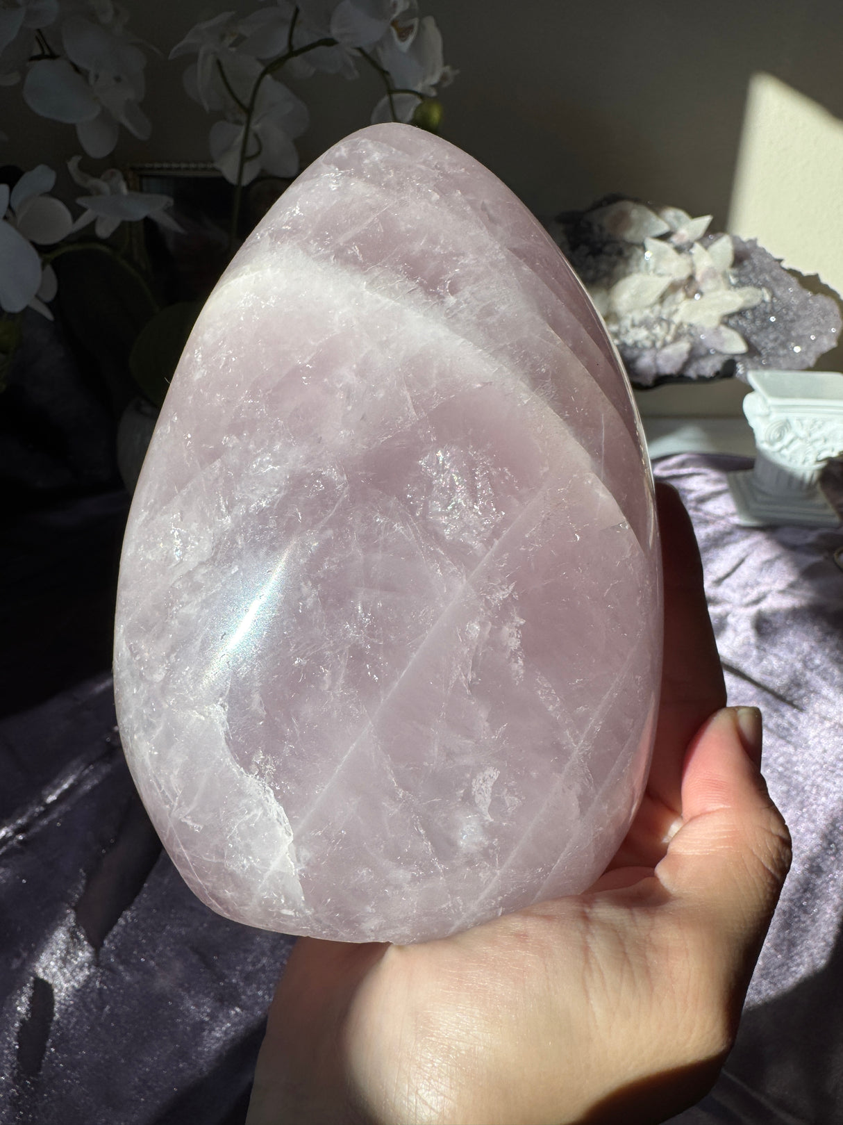Lavender Rose Quartz Free Form