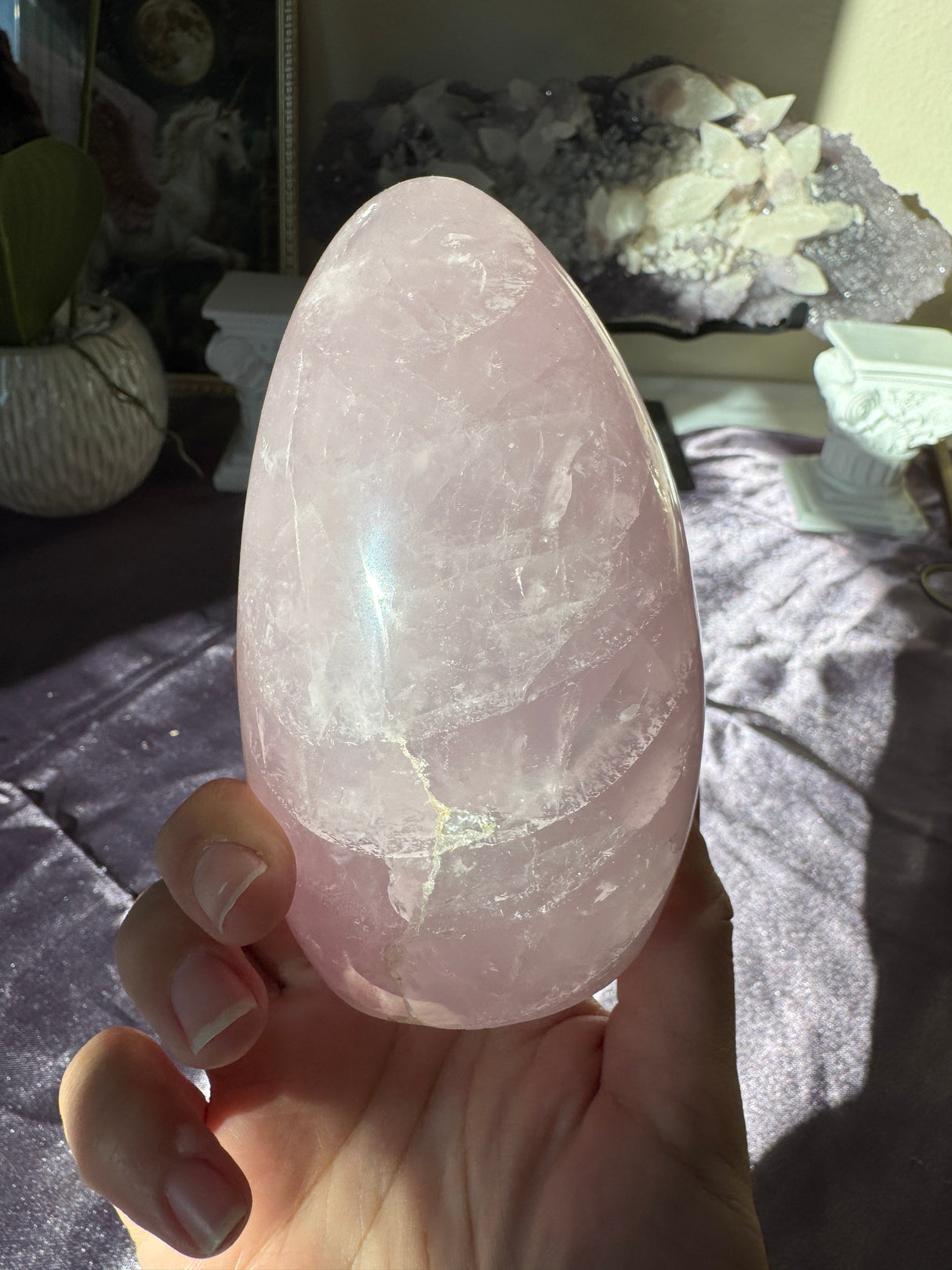 Lavender Rose Quartz Free Form