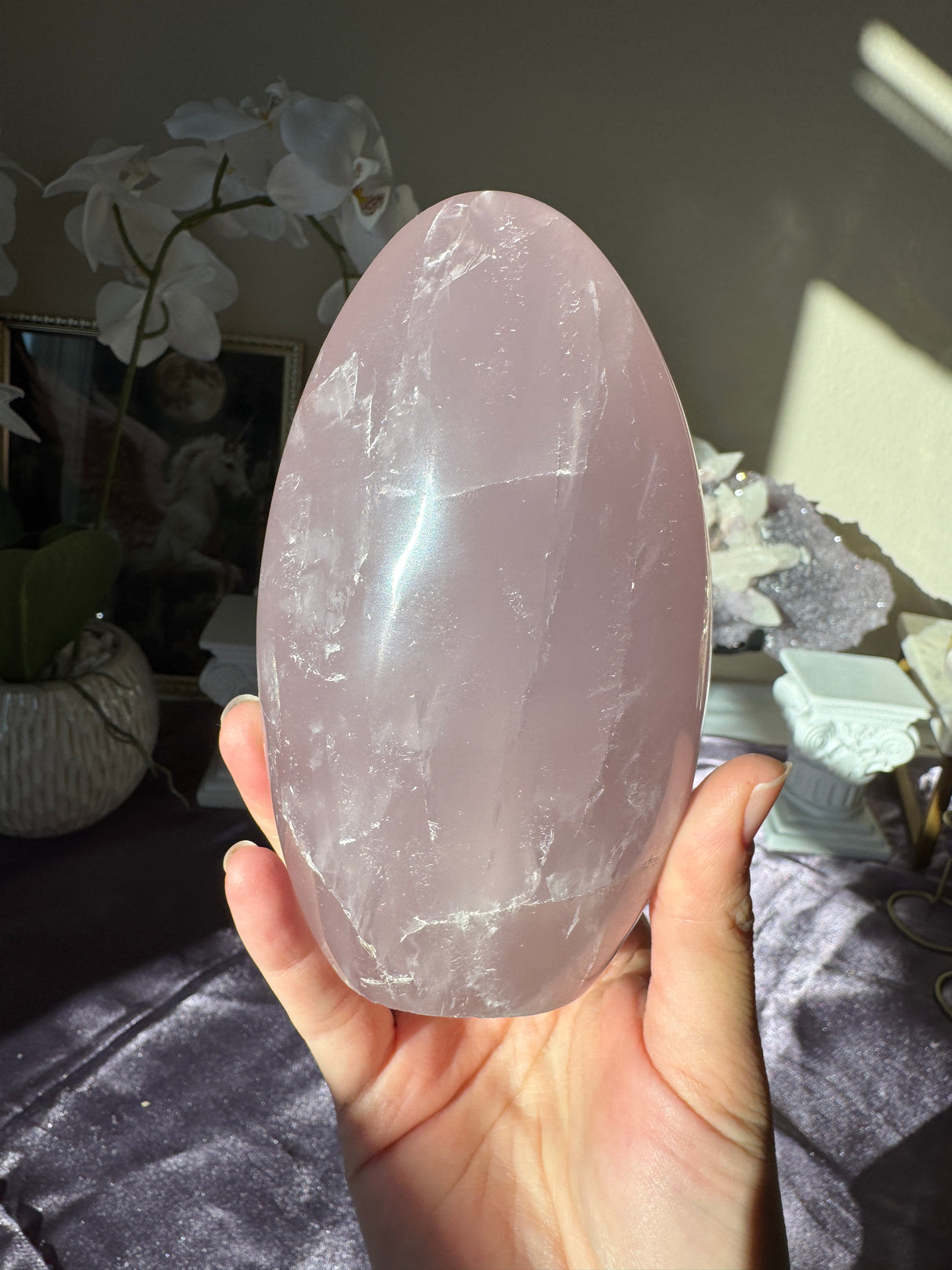Lavender Rose Quartz Free Form