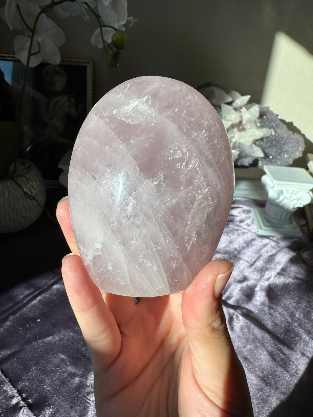 Lavender Rose Quartz Free Form