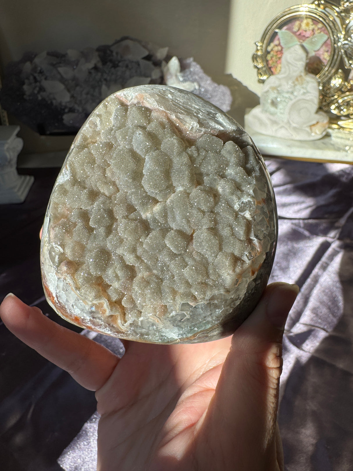 Sugar Sage Rainbow Amethyst Cut Base