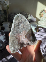 Druzy Rainbow Amethyst Cut Base