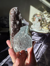 Sugar Druzy Rainbow Amethyst Cut Base