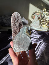 Sugar Druzy Rainbow Amethyst Cut Base