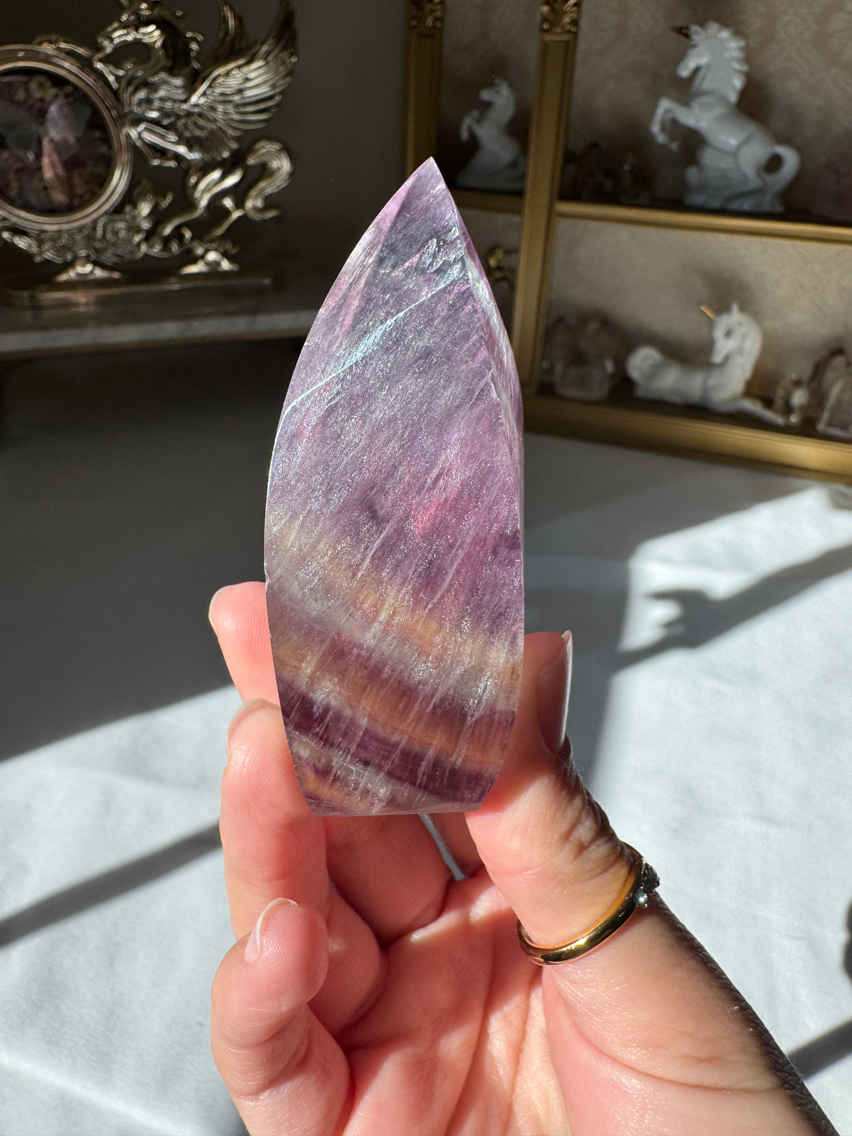 Rainbow Fluorite Flame