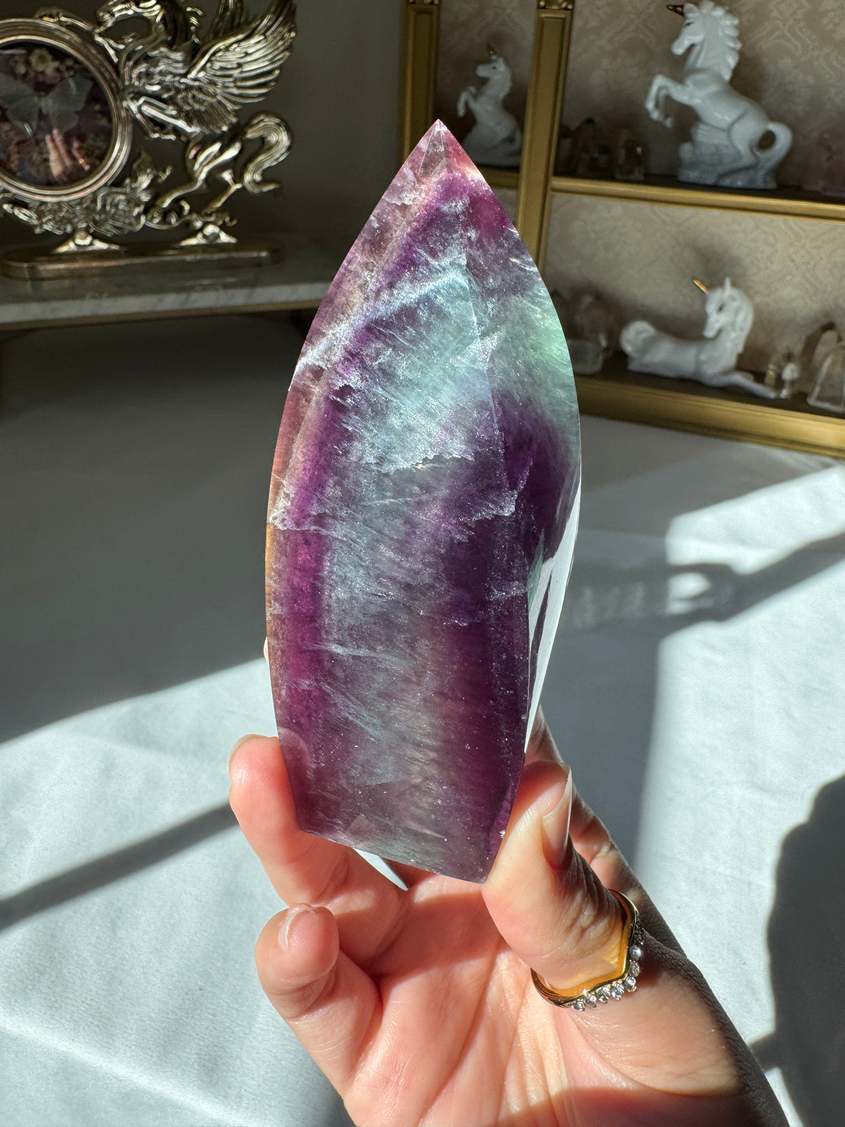 Rainbow Fluorite Flame