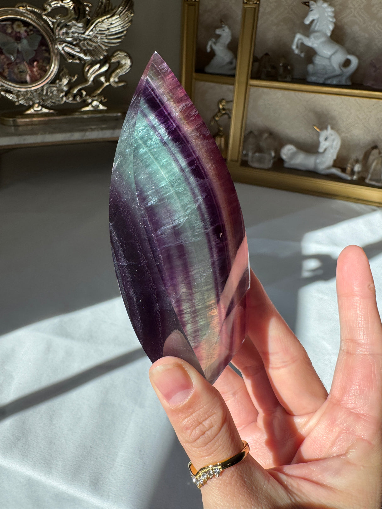 Rainbow Fluorite Flame