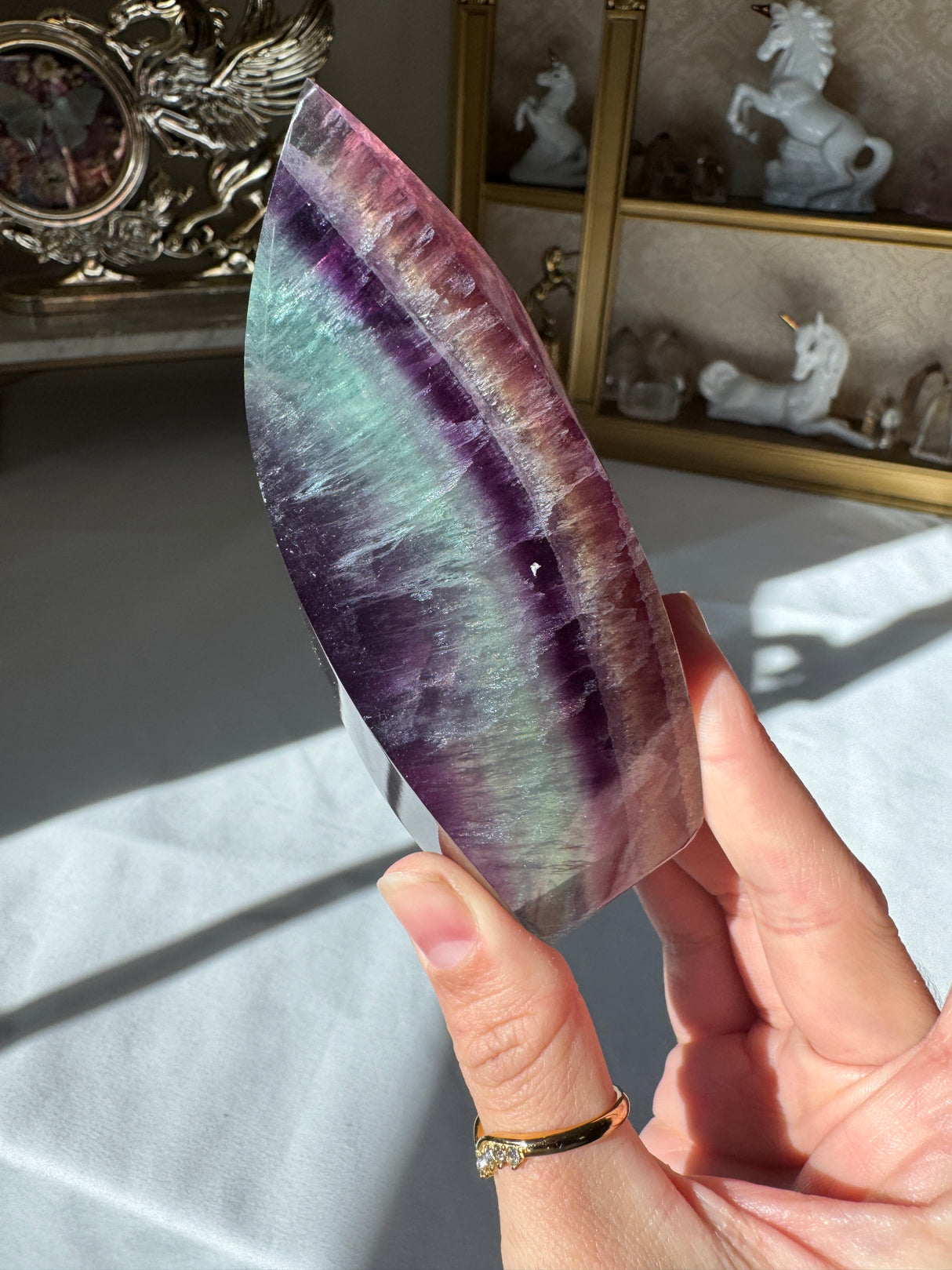 Rainbow Fluorite Flame