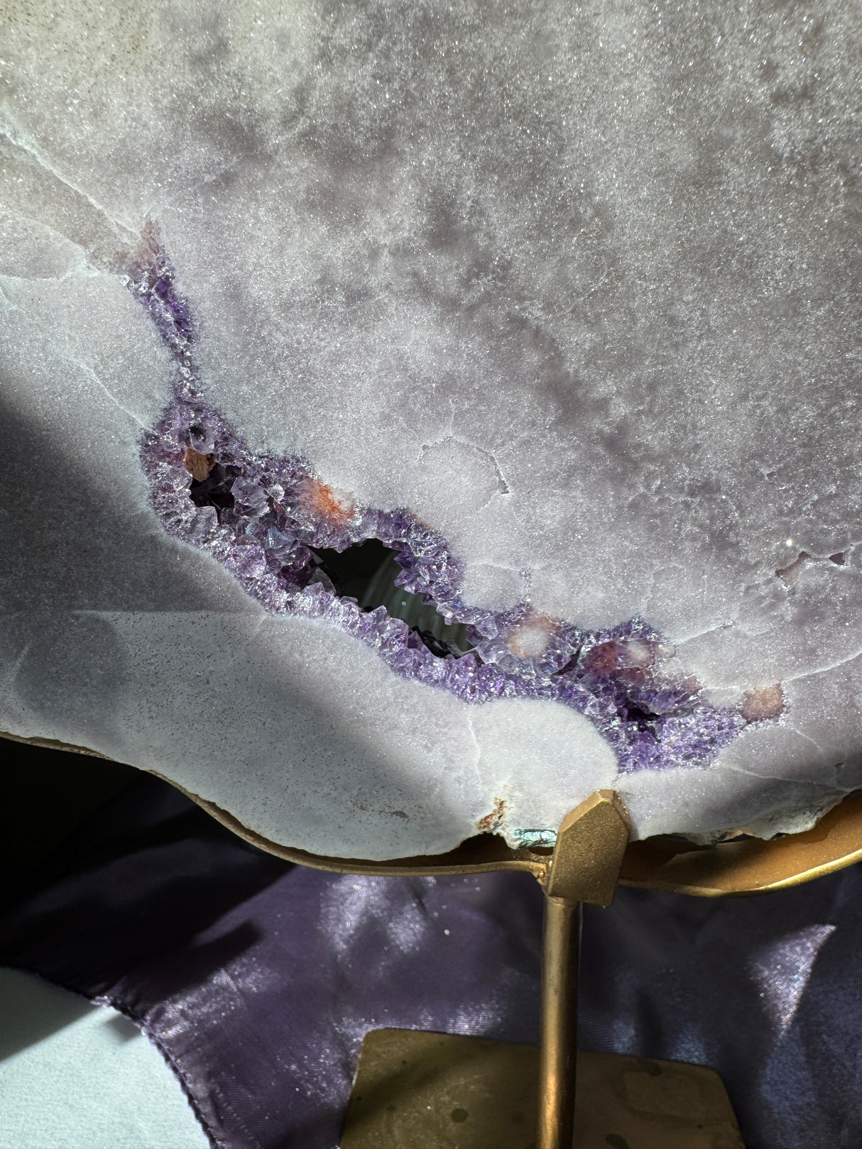 Vibrant Large Pink Amethyst Slab