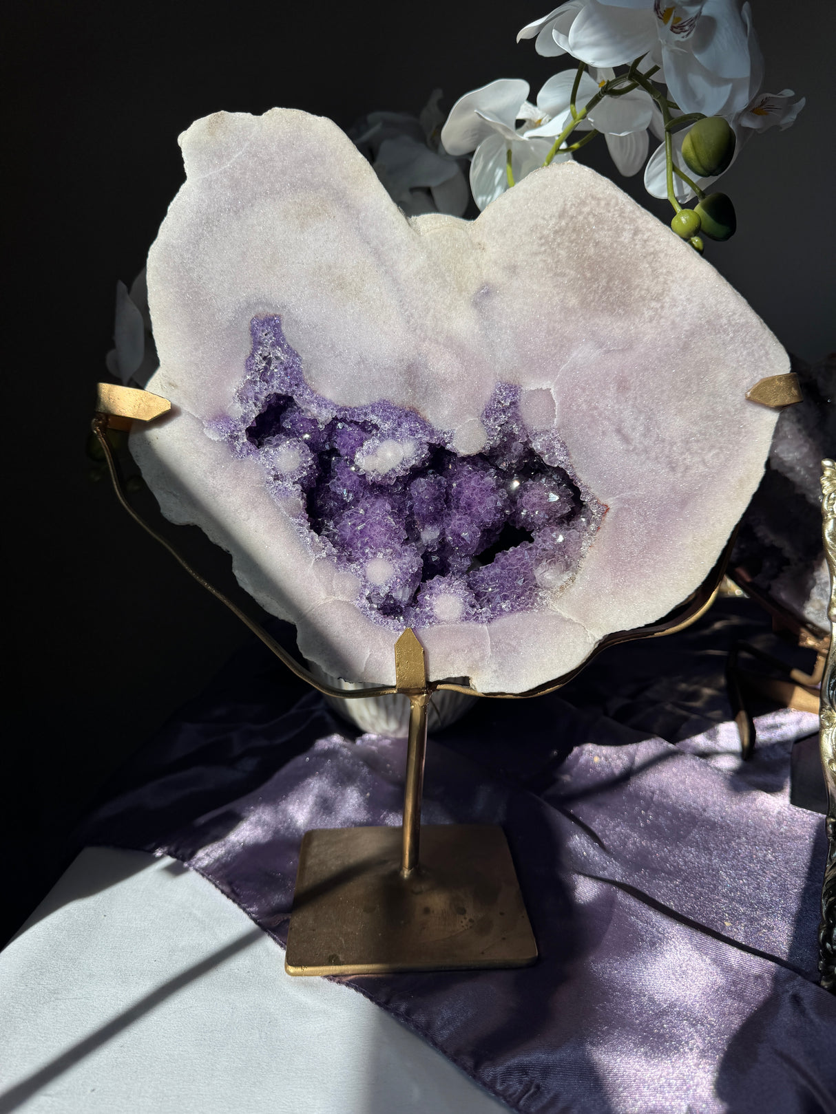 Vibrant Large Pink Amethyst Slab