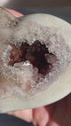 Druzy Pink Amethyst Heart
