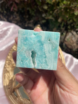 Blue Aragonite Cube
