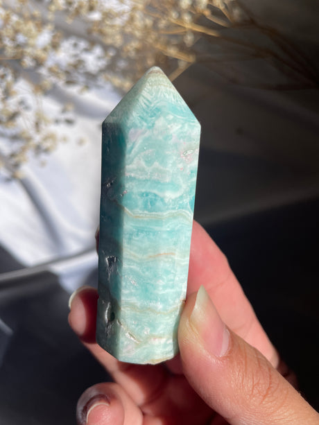 Blue Aragonite Point