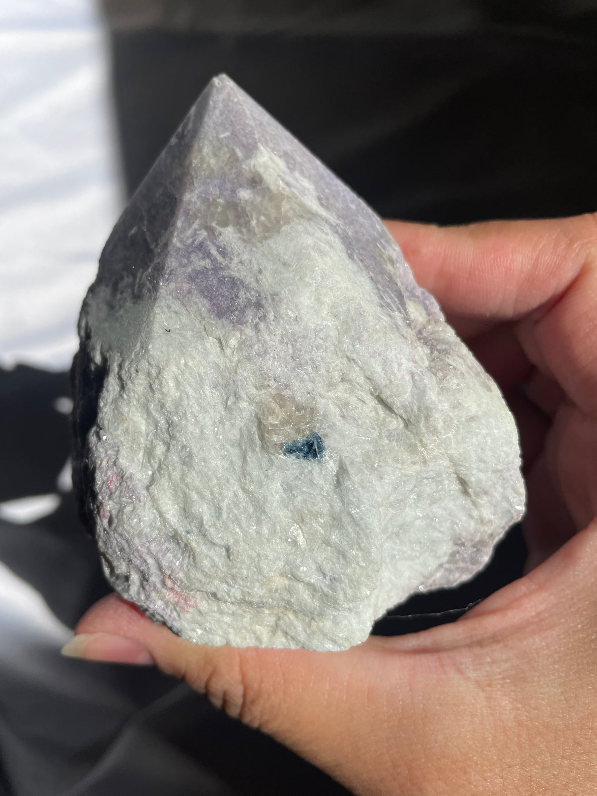 Lavender Lepidolite Top Polished Point