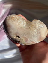 Quartzy Pink Amethyst Heart