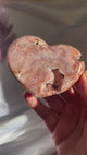 Druzy Pink Amethyst Heart