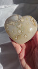 Pastel Flower Agate Heart
