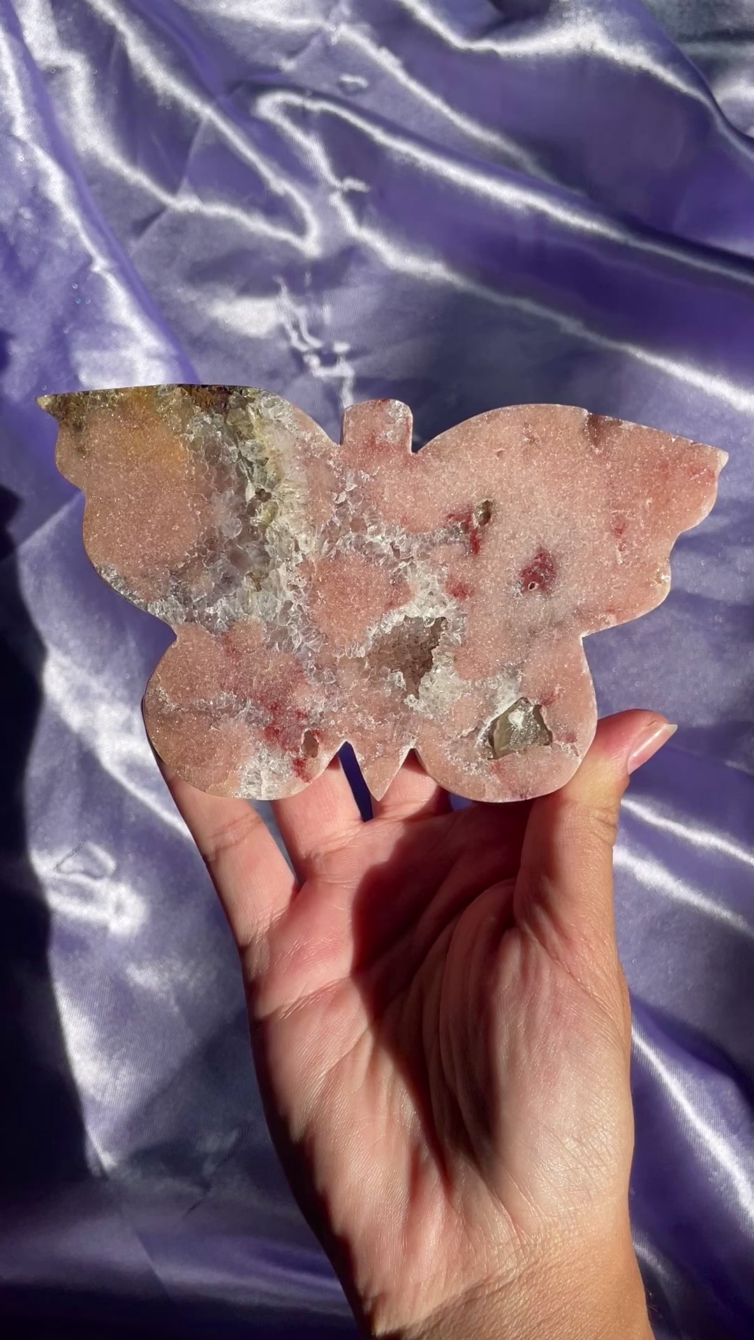 Pink Amethyst Butterflies (Your Pick)